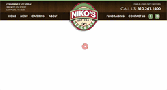 Desktop Screenshot of nikospizzeria.com